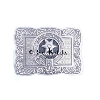 <br>Clan Jardine Crest Celtic Knot Belt Buckle 