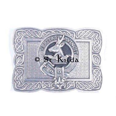 <br>Clan Keith Crest Celtic Knot Belt Buckle 