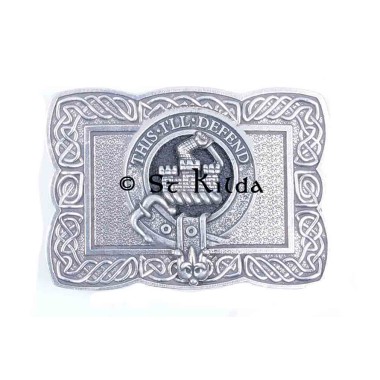 <br>Clan Kincaid Crest Celtic Knot Belt Buckle 