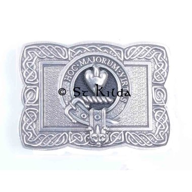 <br>Clan Logan Crest Celtic Knot Belt Buckle 