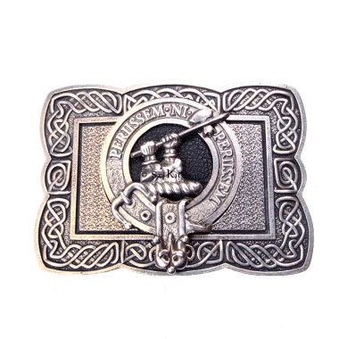 <br>Clan Anstruther Crest Celtic Knot Belt Buckle 