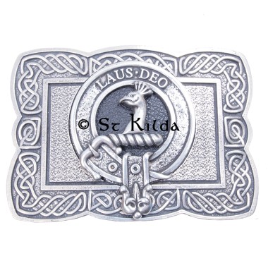 <br>Clan Arbuthnott Crest Celtic Knot Belt Buckle 