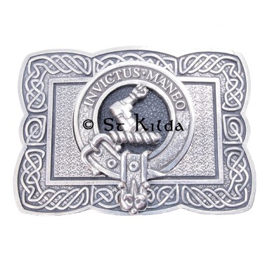 <br>Clan Armstrong Crest Celtic Knot Belt Buckle 