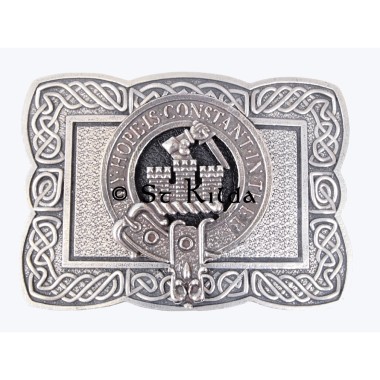 <br>Clan Macdonald of Clanranald Crest Celtic Knot Belt Buckle 