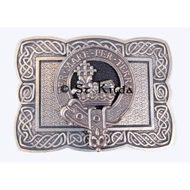 <br>Clan Macdonald Crest Celtic Knot Belt Buckle 