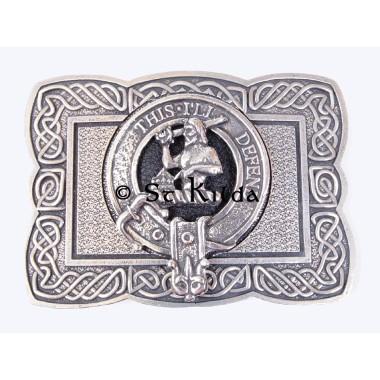 <br>Clan Macfarlane Crest Celtic Knot Belt Buckle 