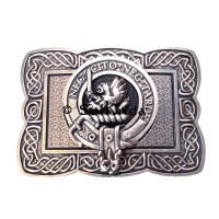 <br>Clan Bannatyne Crest Celtic Knot Belt Buckle 
