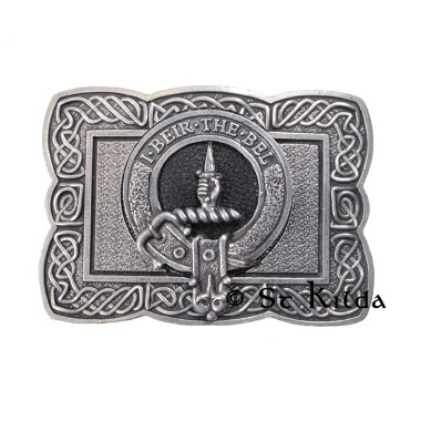 <br>Clan Bell Crest Celtic Knot Belt Buckle 