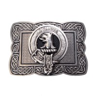<br>Clan Chalmers Crest Celtic Knot Belt Buckle 