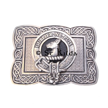 <br>Clan Colville Crest Celtic Knot Belt Buckle 