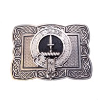 <br>Clan Dalziel Crest Celtic Knot Belt Buckle 