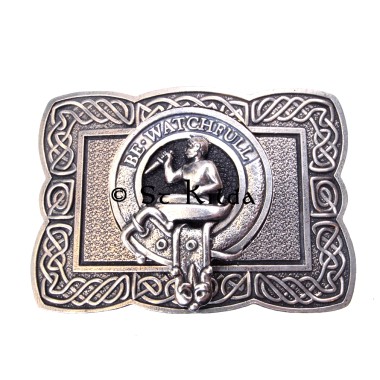 <br>Clan Darroch Crest Celtic Knot Belt Buckle 