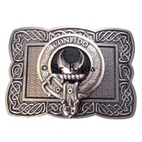 <br>Clan Durie Crest Celtic Knot Belt Buckle 