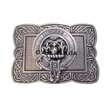 <br>Clan Galloway Crest Celtic Knot Belt Buckle 