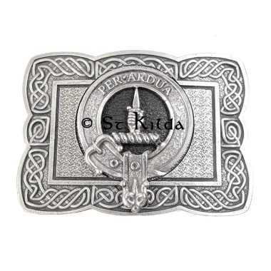 <br>Clan Macintyre Crest Celtic Knot Belt Buckle 