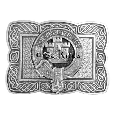 <br>Clan Maclachlan Crest Celtic Knot Belt Buckle 