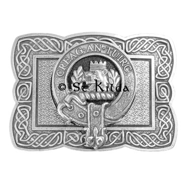 <br>Clan Maclaren Crest Celtic Knot Belt Buckle 