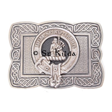 <br>Clan Maclennan Crest Celtic Knot Belt Buckle 