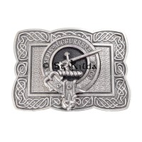 <br>Clan Macmillan Crest Celtic Knot Belt Buckle 