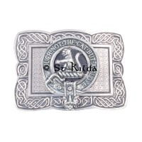 <br>Clan Macpherson Crest Celtic Knot Belt Buckle 