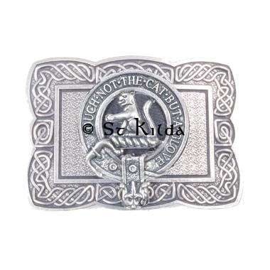 <br>Clan Macpherson Crest Celtic Knot Belt Buckle 