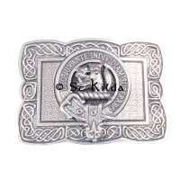 <br>Clan Macthomas Crest Celtic Knot Belt Buckle 