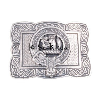 <br>Clan Macthomas Crest Celtic Knot Belt Buckle 