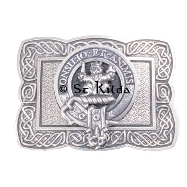 <br>Clan Maitland Crest Celtic Knot Belt Buckle 