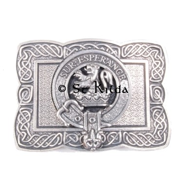 <br>Clan Moncreiffe Crest Celtic Knot Belt Buckle 