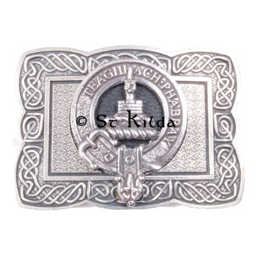 <br>Clan Morrison Crest Celtic Knot Belt Buckle 