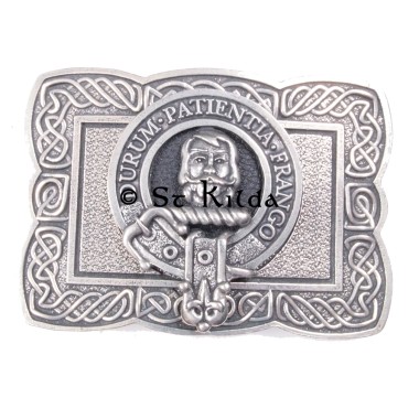 <br>Clan Muir Crest Celtic Knot Belt Buckle 