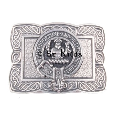<br>Clan Murray of Atholl Crest Celtic Knot Belt Buckle 