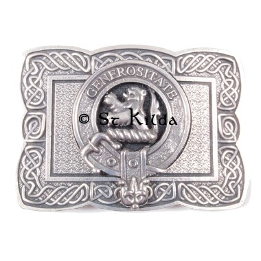 <br>Clan Nicolson Crest Celtic Knot Belt Buckle 