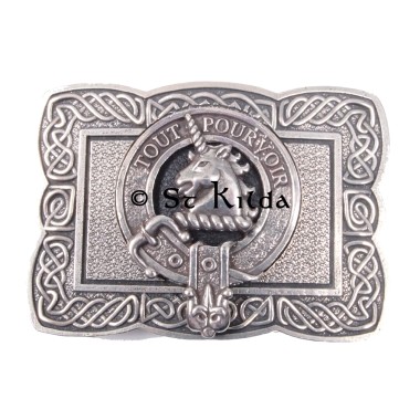 <br>Clan Oliphant Crest Celtic Knot Belt Buckle 