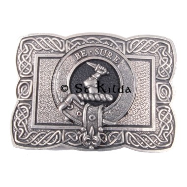 <br>Clan Paisley Crest Celtic Knot Belt Buckle 