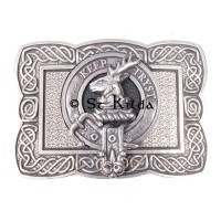 <br>Clan Sempill Crest Celtic Knot Belt Buckle 