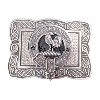 <br>Clan Sinclair Crest Celtic Knot Belt Buckle 