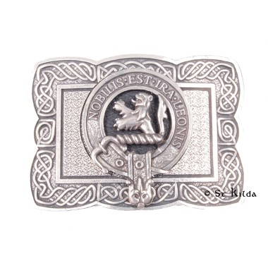 <br>Clan Stuart of Bute Crest Celtic Knot Belt Buckle 