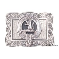 <br>Clan Sutherland Crest Celtic Knot Belt Buckle 