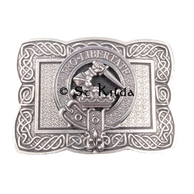 <br>Clan Wallace Crest Celtic Knot Belt Buckle 
