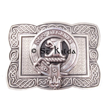 <br>Clan Wedderburn Crest Celtic Knot Belt Buckle 