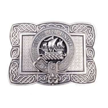 <br>Clan Wood Crest Celtic Knot Belt Buckle 