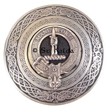<br>Clan Mackay Crest Circular Belt Buckle 