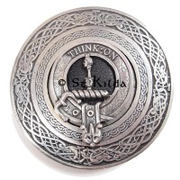 <br>Clan Maclellan Crest Circular Belt Buckle 