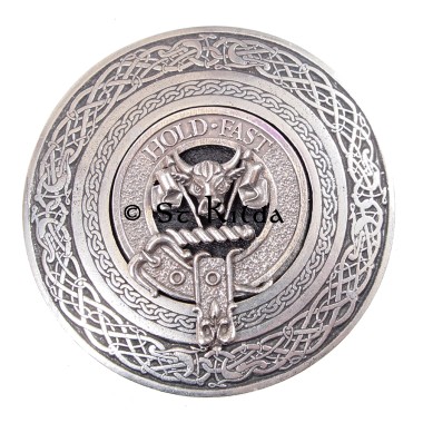 <br>Clan Macleod Crest Circular Belt Buckle 