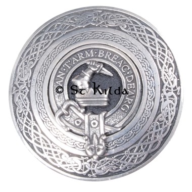 <br>Clan Macquarrie Crest Circular Belt Buckle 