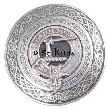 <br>Clan Macrae Crest Circular Belt Buckle 