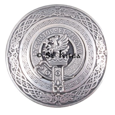 <br>Clan Marjoribanks Crest Circular Belt Buckle 