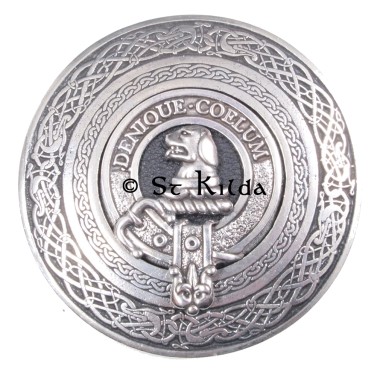 <br>Clan Melville Crest Circular Belt Buckle 