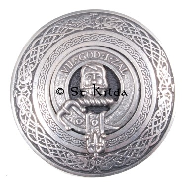 <br>Clan Menzies Crest Circular Belt Buckle 